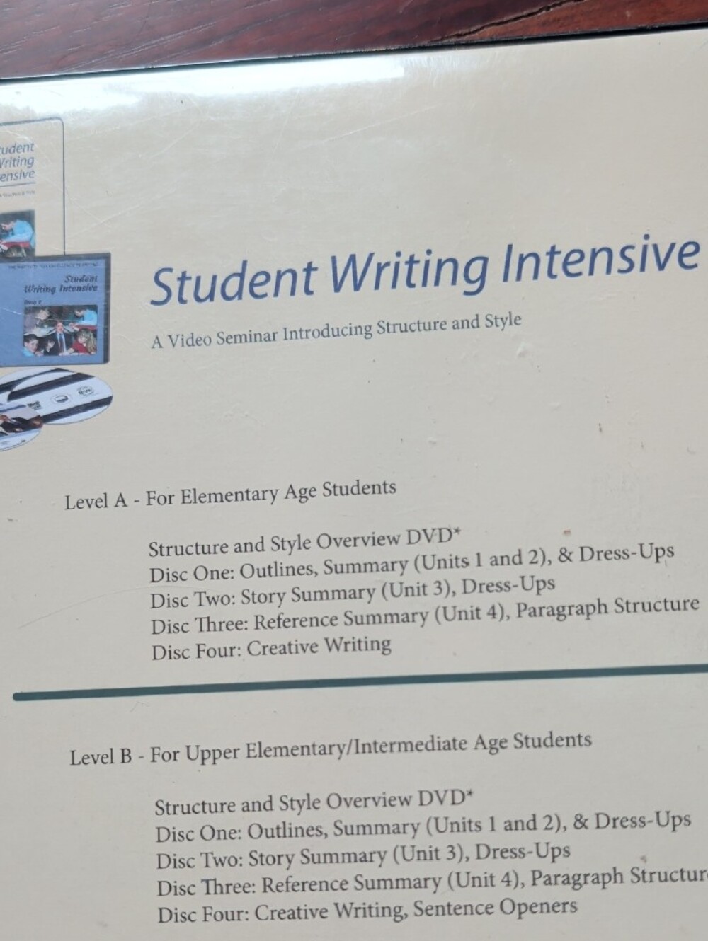 Student Writing Intensive Level A Set - IEW Institute For Excellence In Writing - Picture 6 of 11